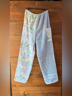 Towel pants blue cheetahs